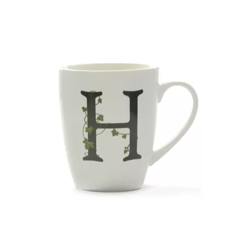 Atupertu, Mug lettera 'h' Ml. 380 - La Porcellana Bianca