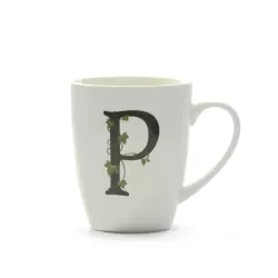 Atupertu, Mug lettera 'p' Ml. 380 - La Porcellana Bianca