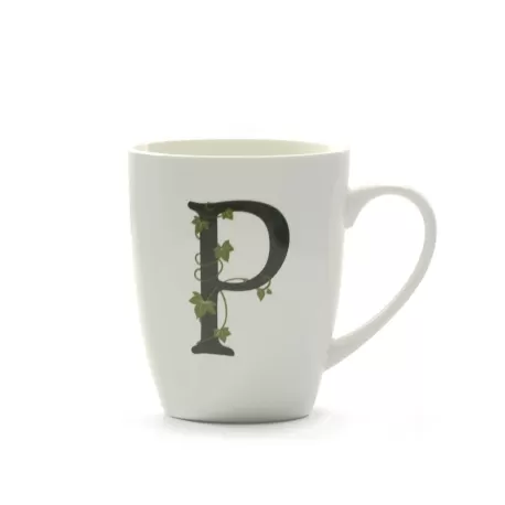 Atupertu, Mug lettera 'p' Ml. 380 - La Porcellana Bianca