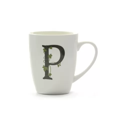 Atupertu, Mug lettera 'p' Ml. 380 - La Porcellana Bianca