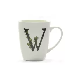 Atupertu, Mug lettera 'w' Ml. 380 - La Porcellana Bianca
