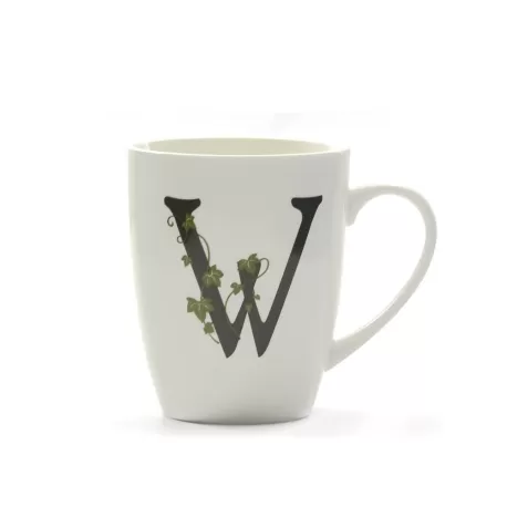 Atupertu, Mug lettera 'w' Ml. 380 - La Porcellana Bianca