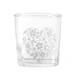 Babila, Bicchiere cuore/fiori Cl. 35 - La Porcellana Bianca