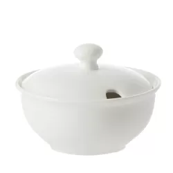 Corte, Zuccheriera con coperchio Ml. 90 - La Porcellana Bianca