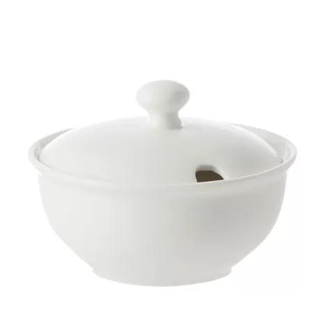 Corte, Zuccheriera con coperchio Ml. 90 - La Porcellana Bianca