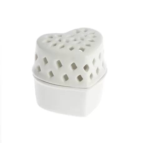 Firenze, Cuoricino traforato Cm. 5 - La Porcellana Bianca