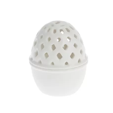 Firenze, Uovo traforato Cm. 6 - La Porcellana Bianca