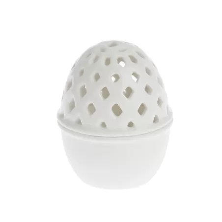 Firenze, Uovo traforato Cm. 6 - La Porcellana Bianca