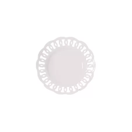Firenze, Piattino traforato Cm. 15 - La Porcellana Bianca