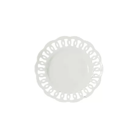 Firenze, Piatto traforato Cm. 20 - La Porcellana Bianca