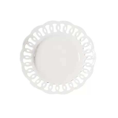 Firenze, Piatto traforato Cm. 30 - La Porcellana Bianca