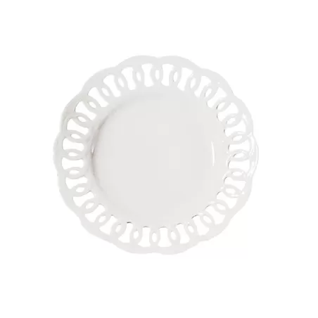 Firenze, Piatto traforato Cm. 30 - La Porcellana Bianca