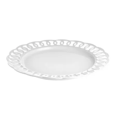 Firenze, Piatto traforato Cm. 41 - La Porcellana Bianca