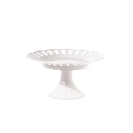 Firenze, Alzata piatto traforato Cm. 30 - La Porcellana Bianca