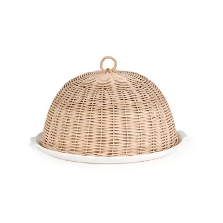 Midollino, Campana Cm. 28 - La Porcellana Bianca