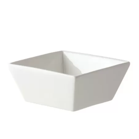 Prato, Ciotola quadrata alta Cm. 10 - La Porcellana Bianca