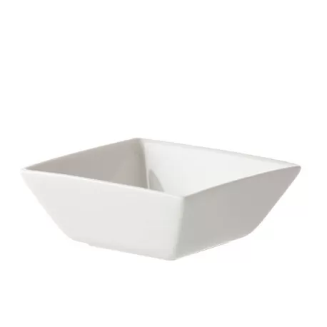 Prato, Ciotola quadrata Cm. 15 - La Porcellana Bianca