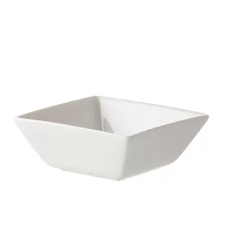 Prato, Ciotola quadrata /p.to fondo Cm. 18 - La Porcellana Bianca