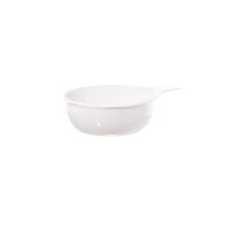 Terrine, Ciotola con presa Cm. 18x14x5 - La Porcellana Bianca