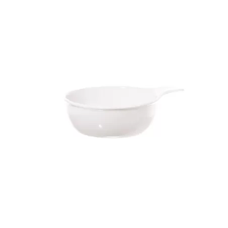 Terrine, Ciotola con presa Cm. 18x14x5 - La Porcellana Bianca