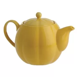 Villadeifiori, Teiera gialla Ml. 800 con filtro - La Porcellana Bianca