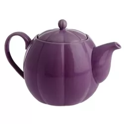 Villadeifiori, Teiera porpora Ml. 800 con filtro - La Porcellana Bianca