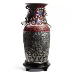 Vaso orientale (blu) - Lladrò