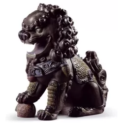 Leone orientale (nero) - Lladrò