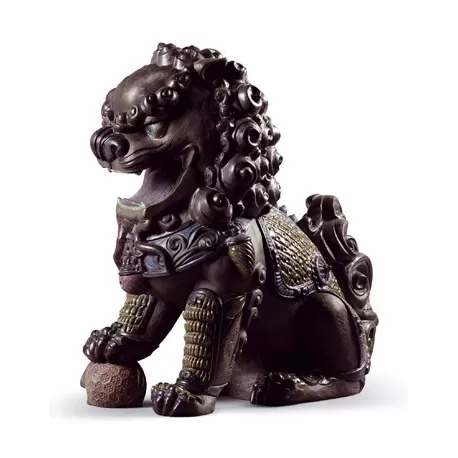 Leone orientale (nero) - Lladrò