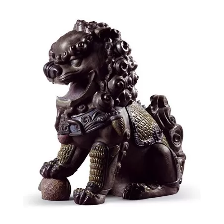 Leone orientale (nero) - Lladrò