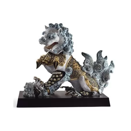 Leonessa guardiana (azzurro) - Lladrò