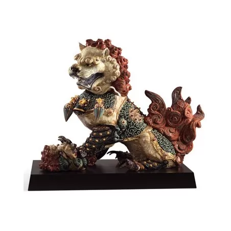 Leonessa guardiana (rosso) - Lladrò