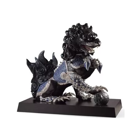 Leone guardiano (nero) - Lladrò