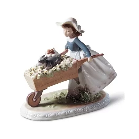 Carretta di fiori - Lladrò