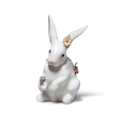 Coniglio con fiori - Lladrò
