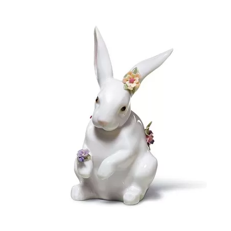 Coniglio con fiori - Lladrò