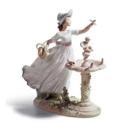 Passerotti alla fontana - Lladrò