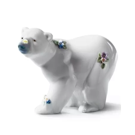 Orso con fiori - Lladrò