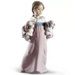 Bimba con cuccioli - Lladrò