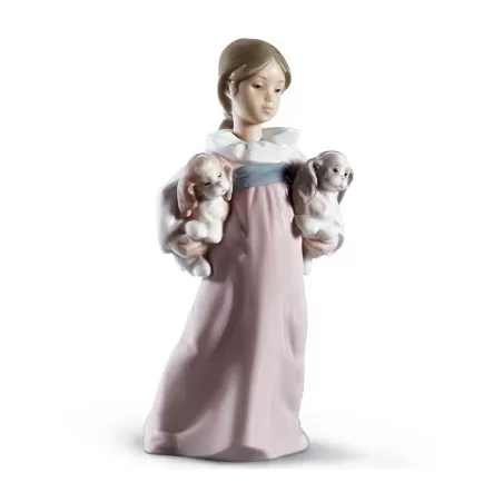 Bimba con cuccioli - Lladrò