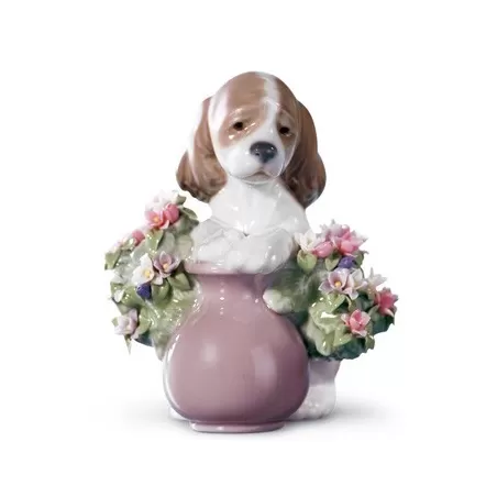Cane tra i fiori - Lladrò