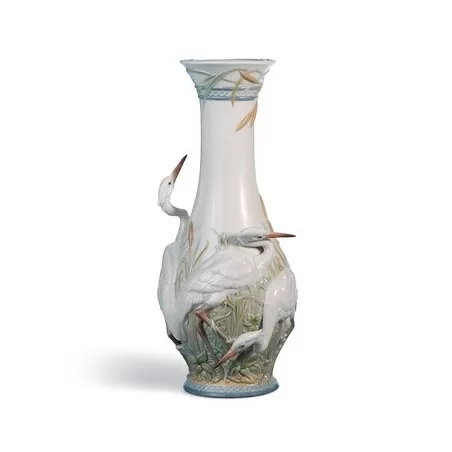 Vaso aironi cinerini - Lladrò