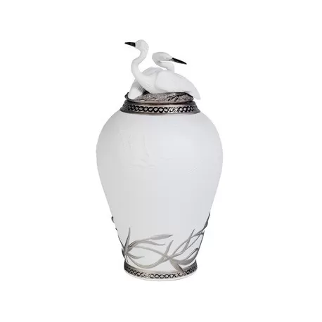 Anfora aironi cinerini (re-deco) - Lladrò