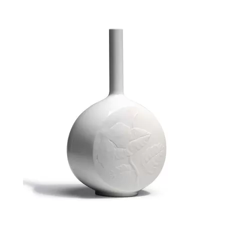 Canvas vase flower twig (white) - Lladrò