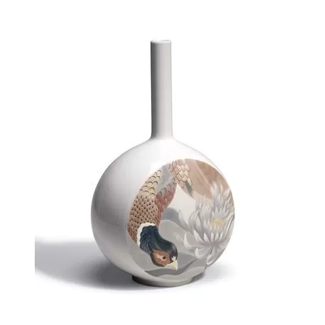 Canvas vase bird scene - Lladrò