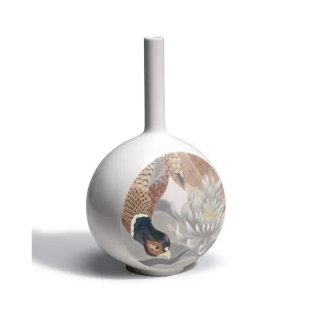 Canvas vase bird scene - Lladrò