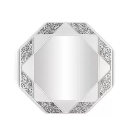 Specchio ottagonale (bianco nero) - Lladrò