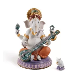 Ganesha con veena (serie limitata) - Lladrò