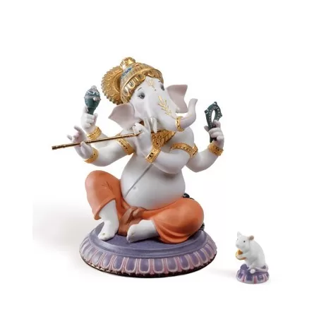 Ganesha con bansuri (serie limitata) - Lladrò