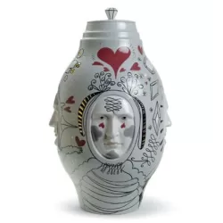 Small conversation vase - Lladrò